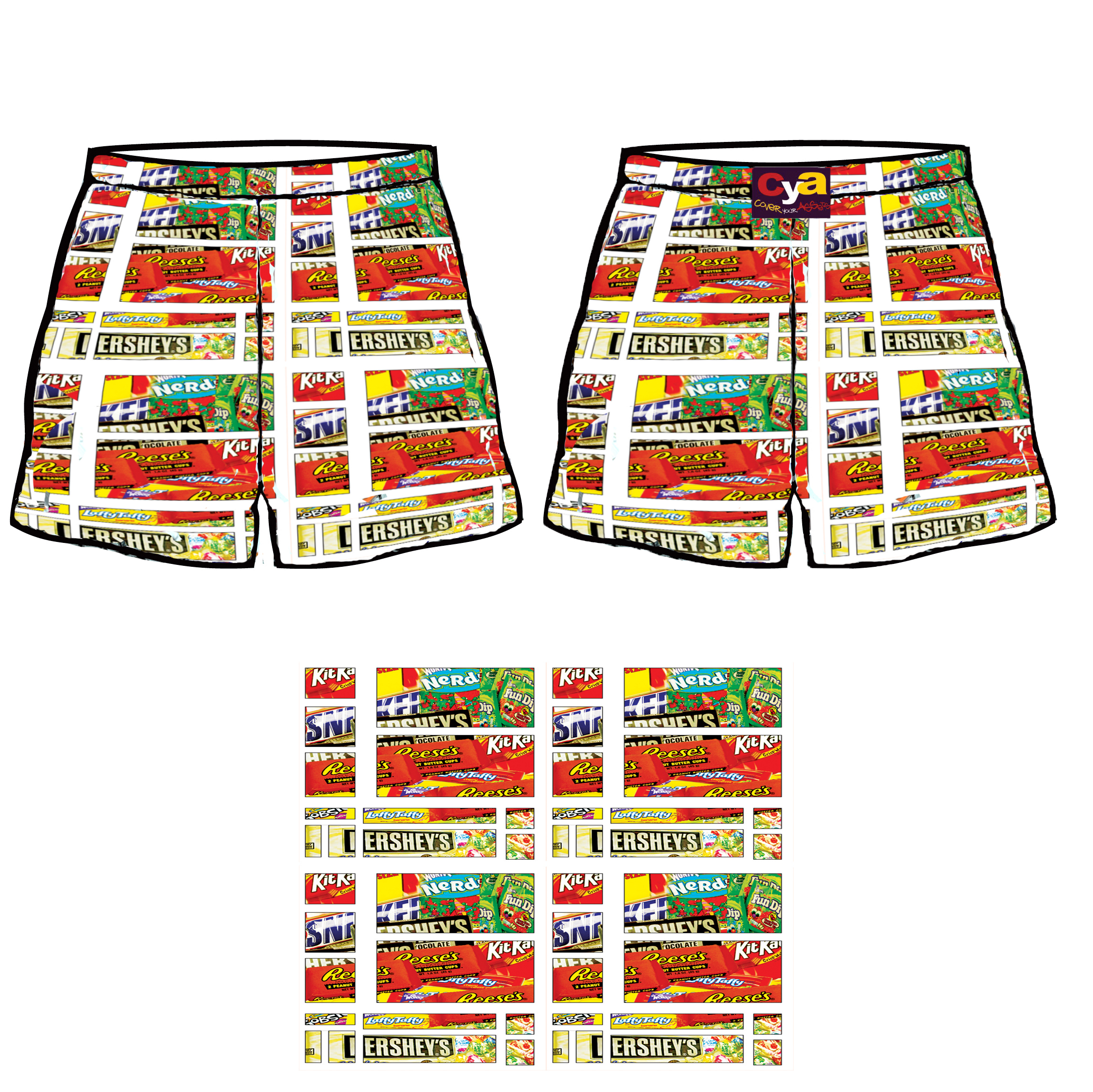A design for boxers shorts.